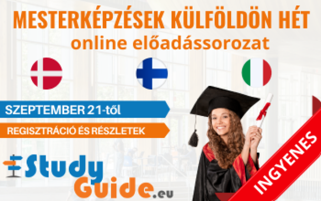 Mesterképzések Külföldön Hét - Online Előadások