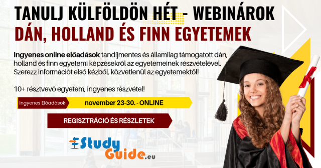 Tanulj Külföldön Hét - Dán, Holland és Finn Egyetemek Online Előadásai